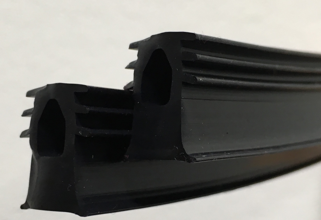 Sample of Jehbco’s Jet Black Flame Retardant Extrusions